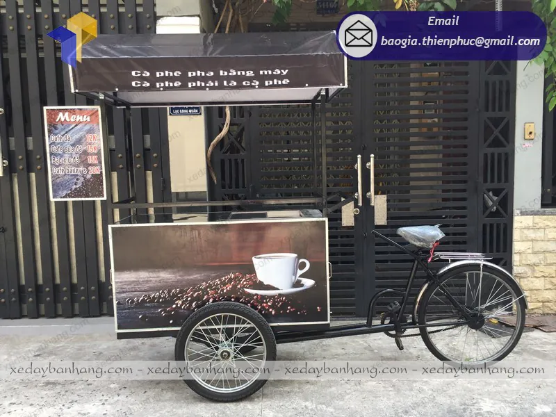 xe đạp bán coffee bike