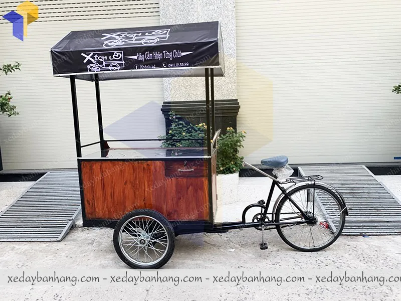 xe đạp bán coffee lưu động
