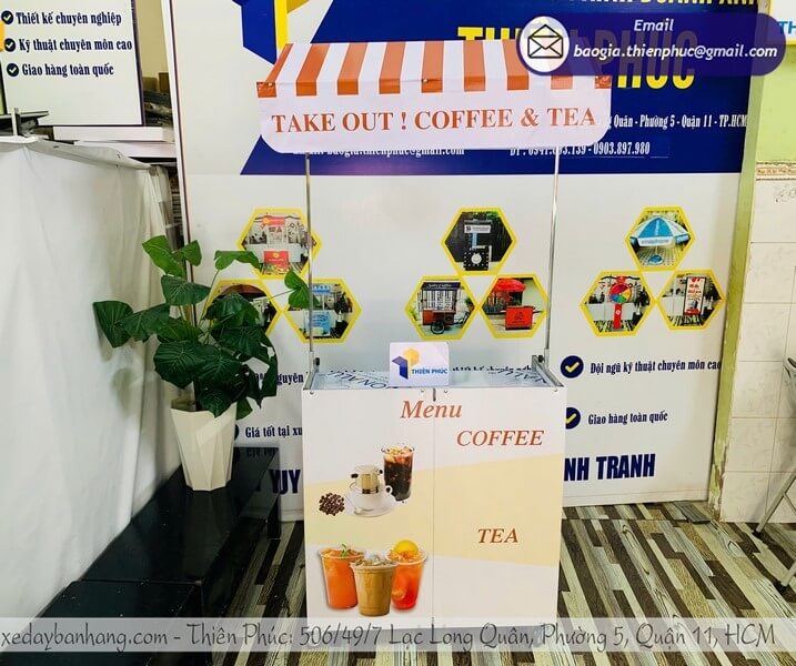 mẫu xe bán cà phê di động