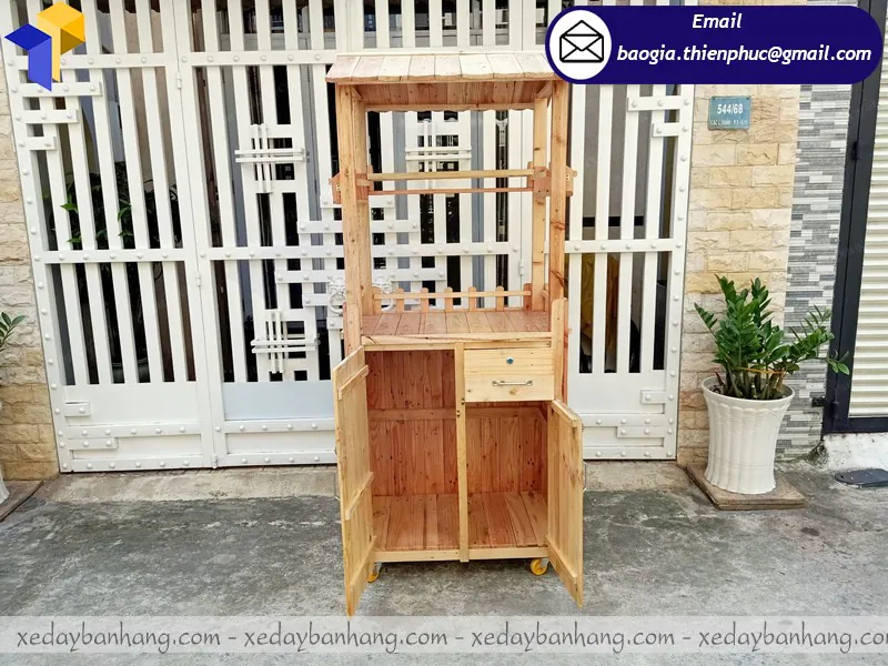 xe cafe take away bằng gỗ giá rẻ tây ninh