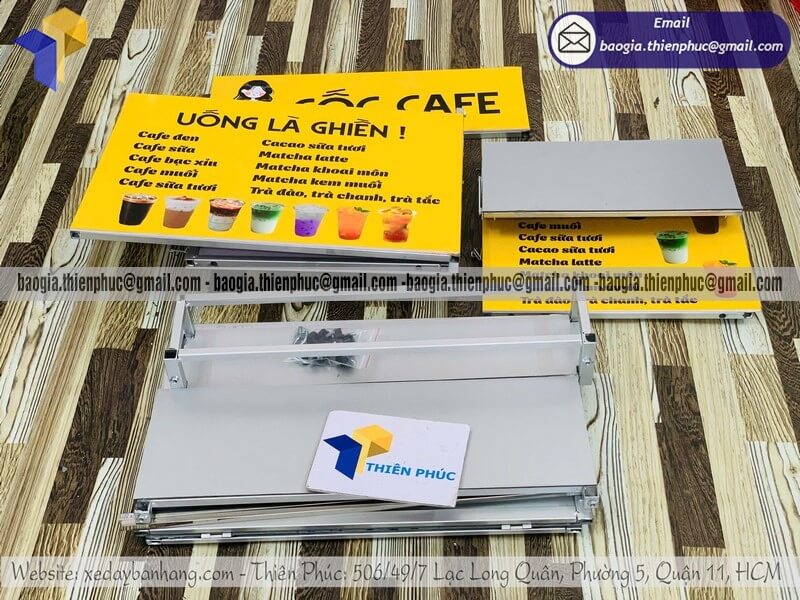 mẫu thùng bán cà phê đẹp