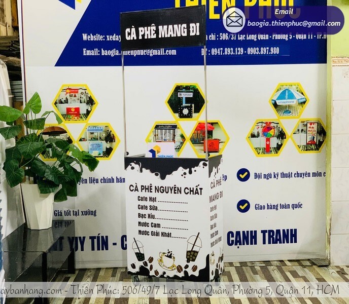 xe cà phê mang đi