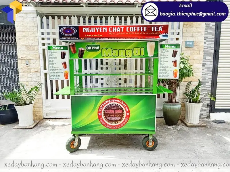 thiết kế xe cafe take away ở phú quốc