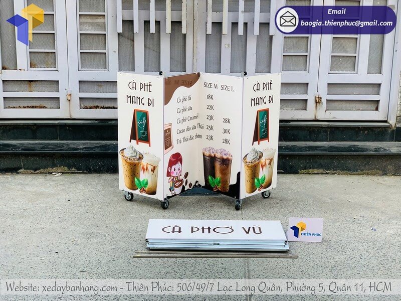 quầy bán cafe vỉa hè