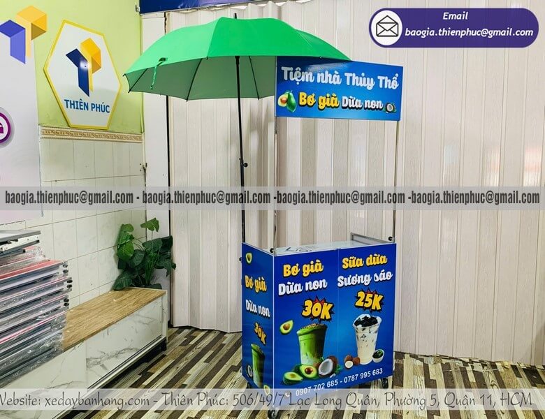 quầy bán hàng ngoài trời