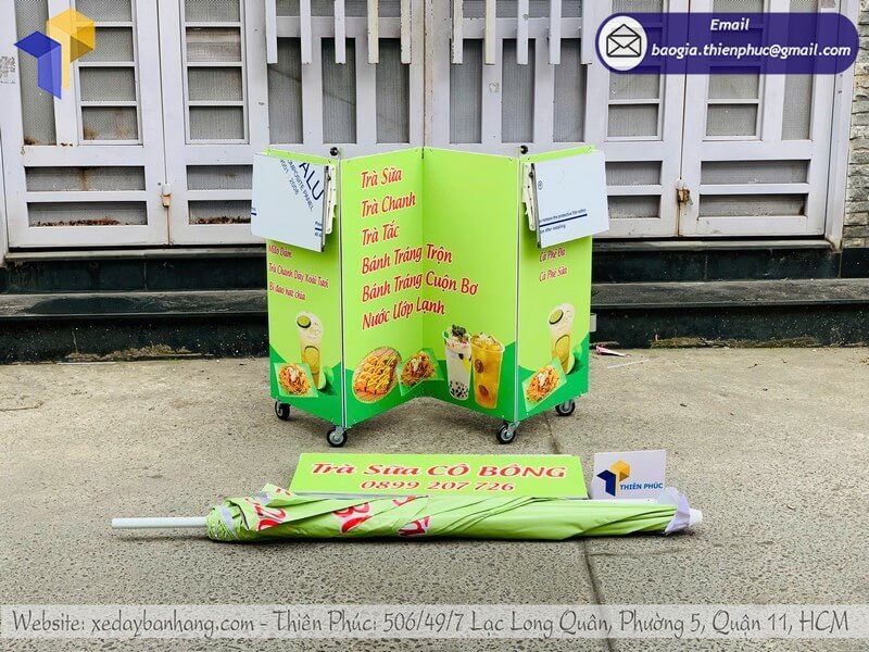 xe bán trà sữa di động