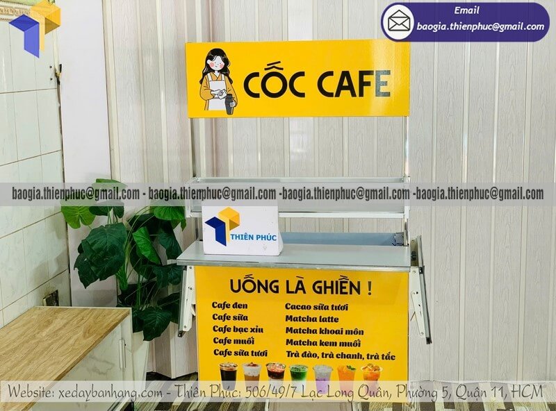 thùng bán cà phê take away