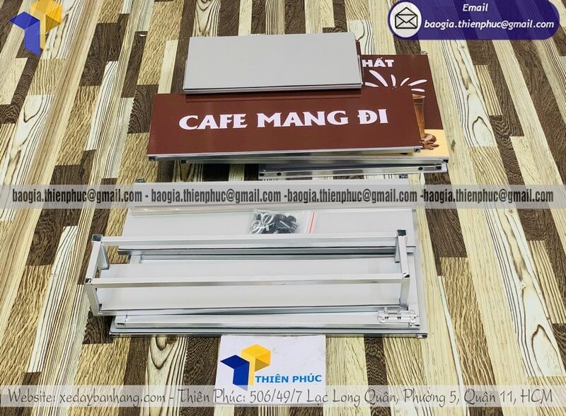 thùng cafe gắn xe máy