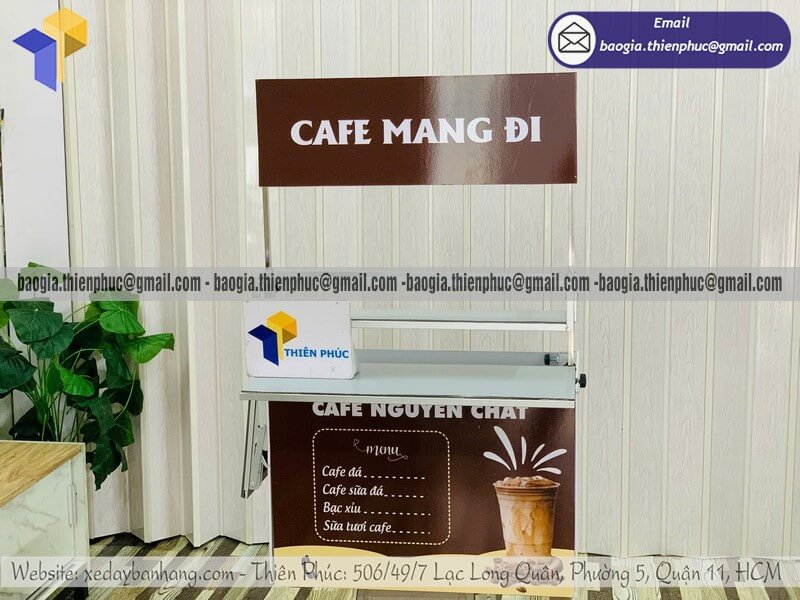 thùng cafe di động gấp gọn