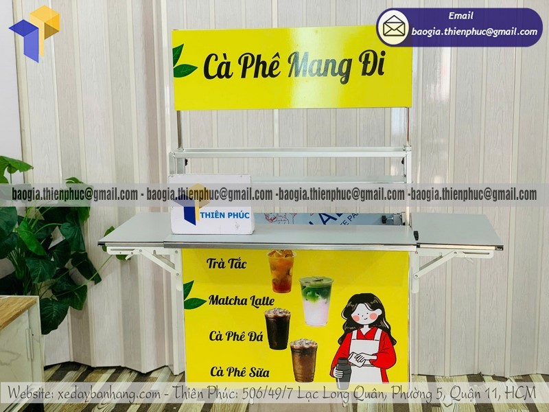 thùng cafe gắn xe máy