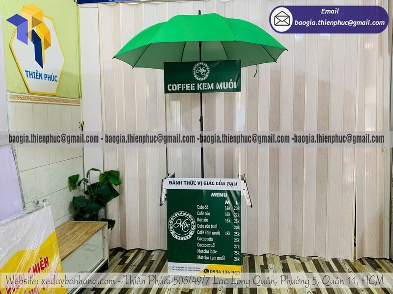 xe lắp ráp bán cà phê