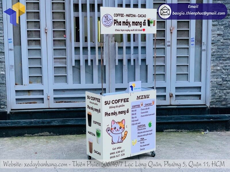 xe bán cà phê lưu động