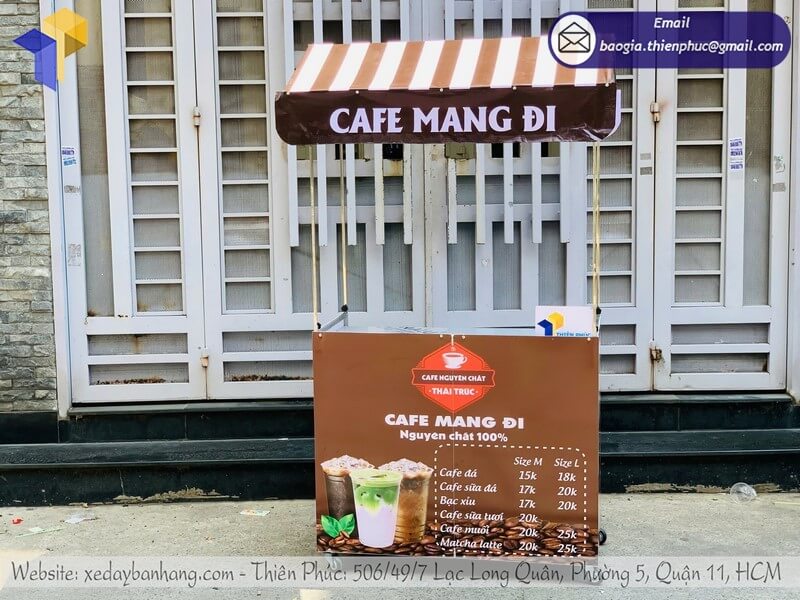 xe cà phê take away