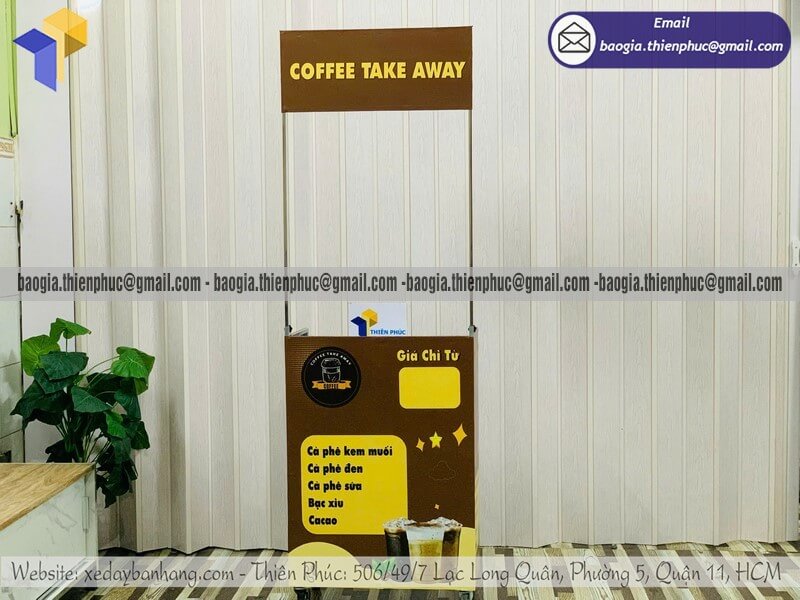 quầy bán cafe gấp gọn