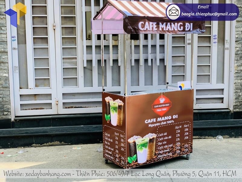 xe bán cà phê take away