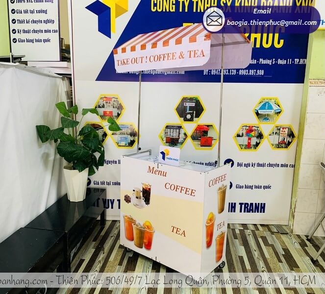 mẫu xe cà phê take away