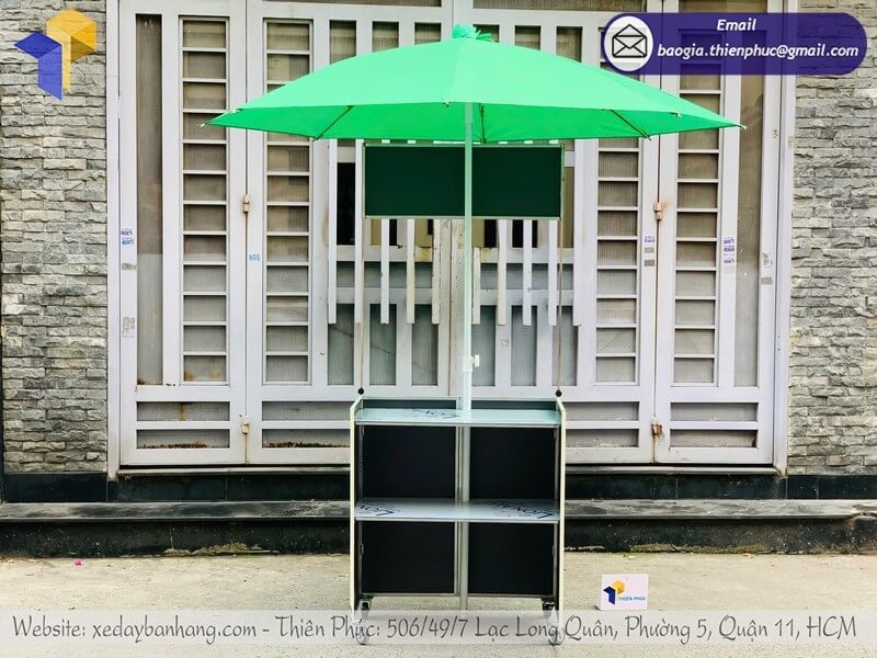 xe bán cafe gắn dù