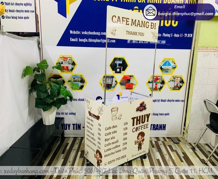 Xe Bán Cafe Gấp Gọn