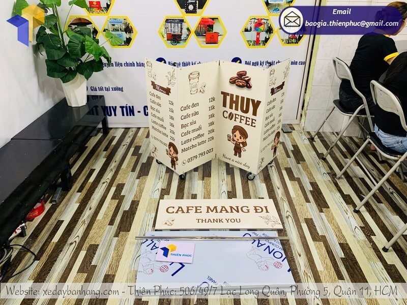 Xe Bán Cafe Gấp Gọn