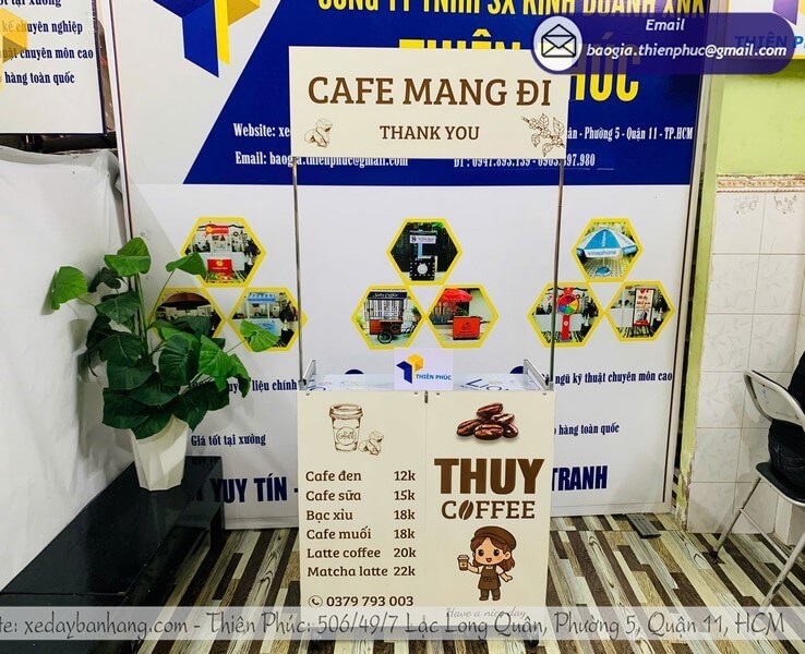Xe Bán Cafe Gấp Gọn