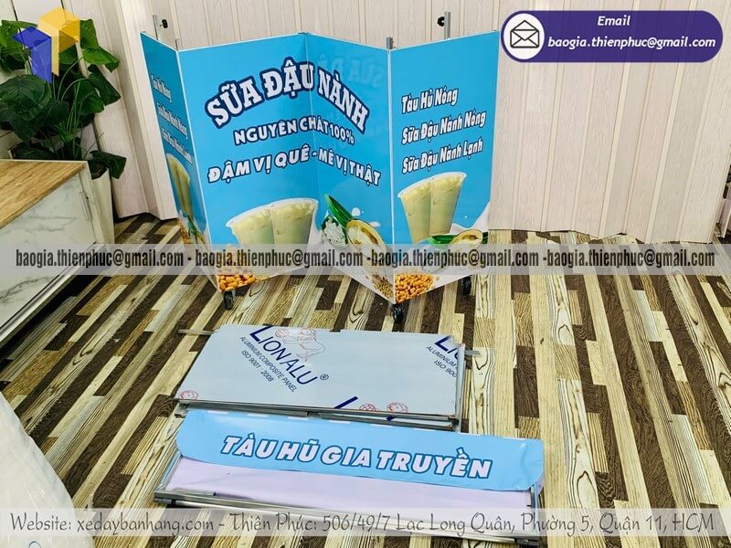xe đẩy bán sữa đậu nành
