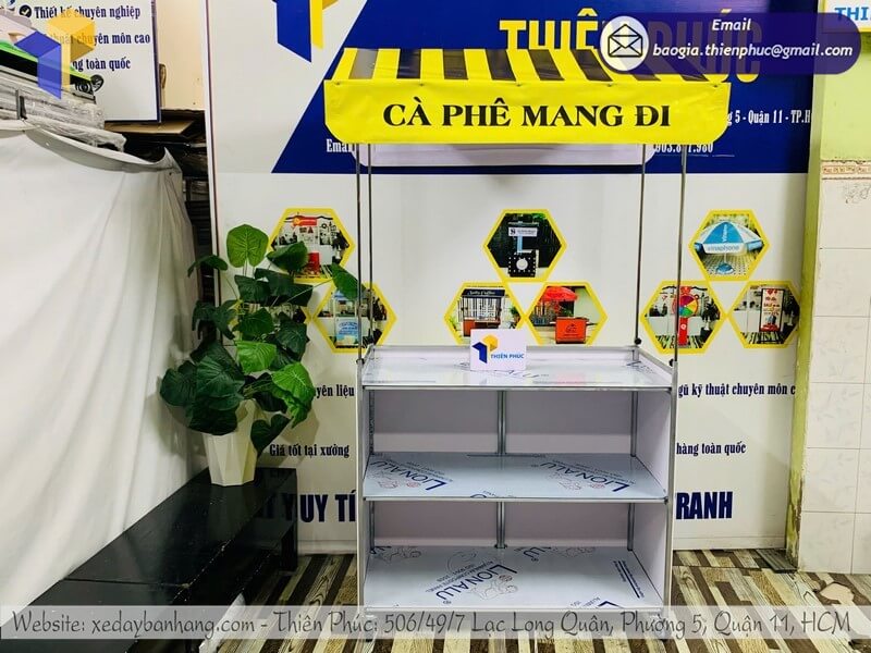 xe cà phê gấp gọn