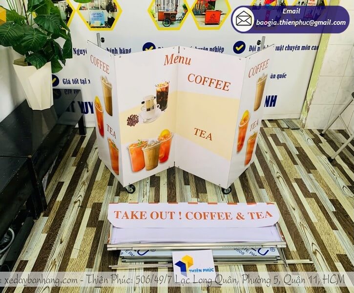 xe bán cà phê lưu động