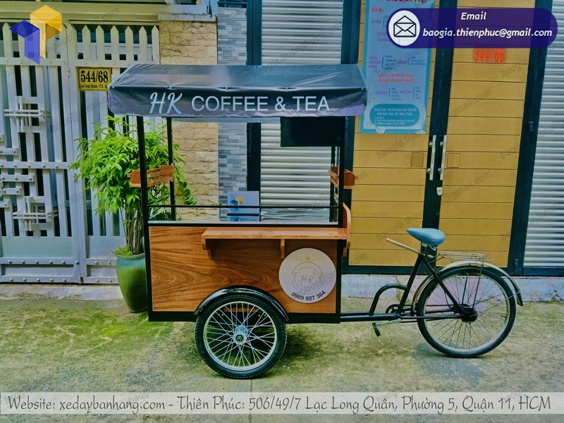 xe đạp bán cà phê độc đáo tphcm