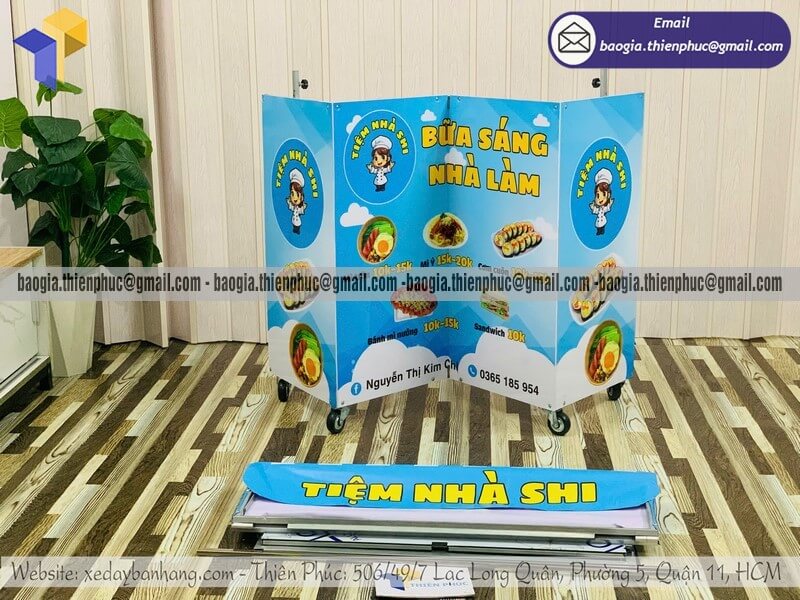 xe đẩy bán hàng lưu động