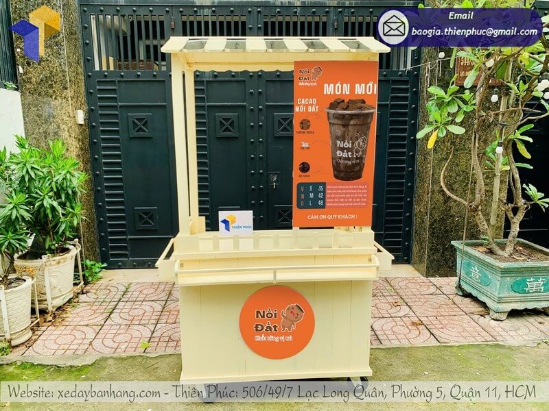 Xe Gỗ Bán Cà Phê