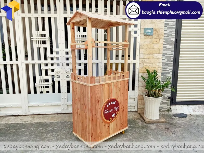 xe cafe take away bằng gỗ giá rẻ sài gòn