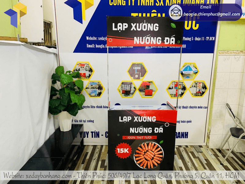 Mẫu Xe Bán Lạp Xưởng Nướng Đẹp